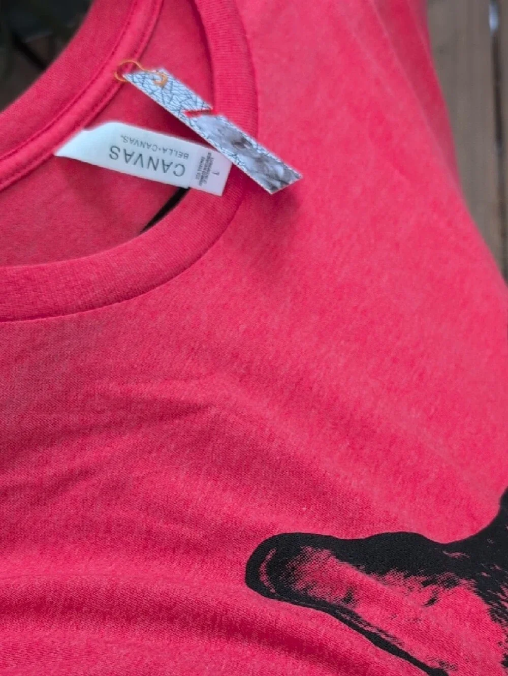 Bella Canvas Tee with Black Cat Head Print